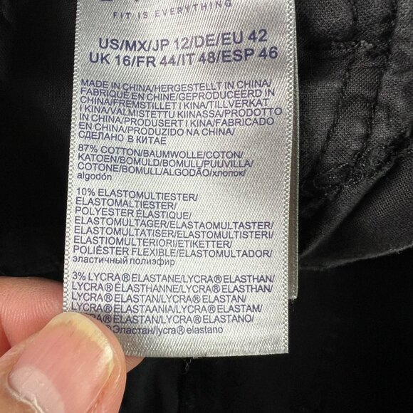 Not Your Daughter Jeans Women's 33x26* Julia Flare Crop Black Faded Denim Tag 12 - Picture 8 of 16